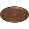 Ekena Millwork Tyrone Ceiling Medallion (Fits Canopies up to 6 3/4"), 16 1/8"OD x 3/4"P, Polished Copper CM16TYPOS - alternate 2
